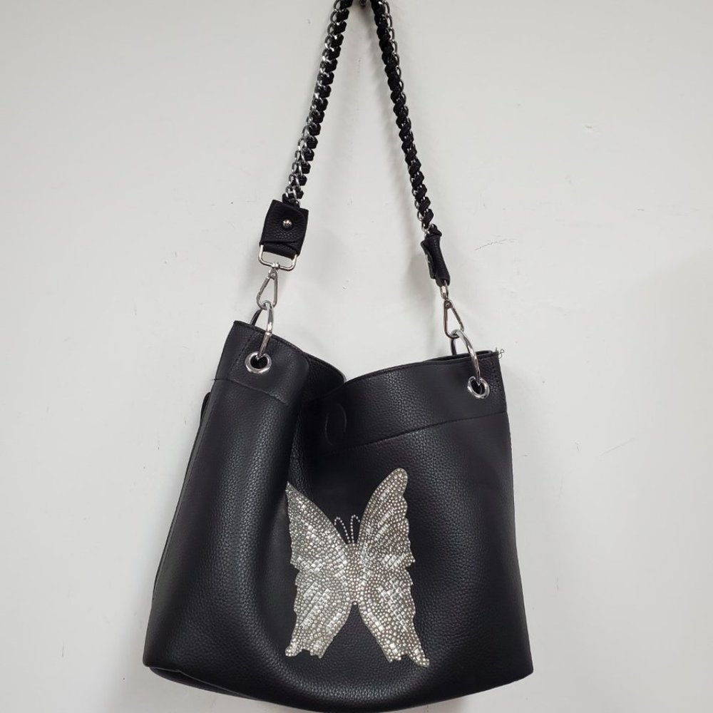 Back Purse With a Butterfly